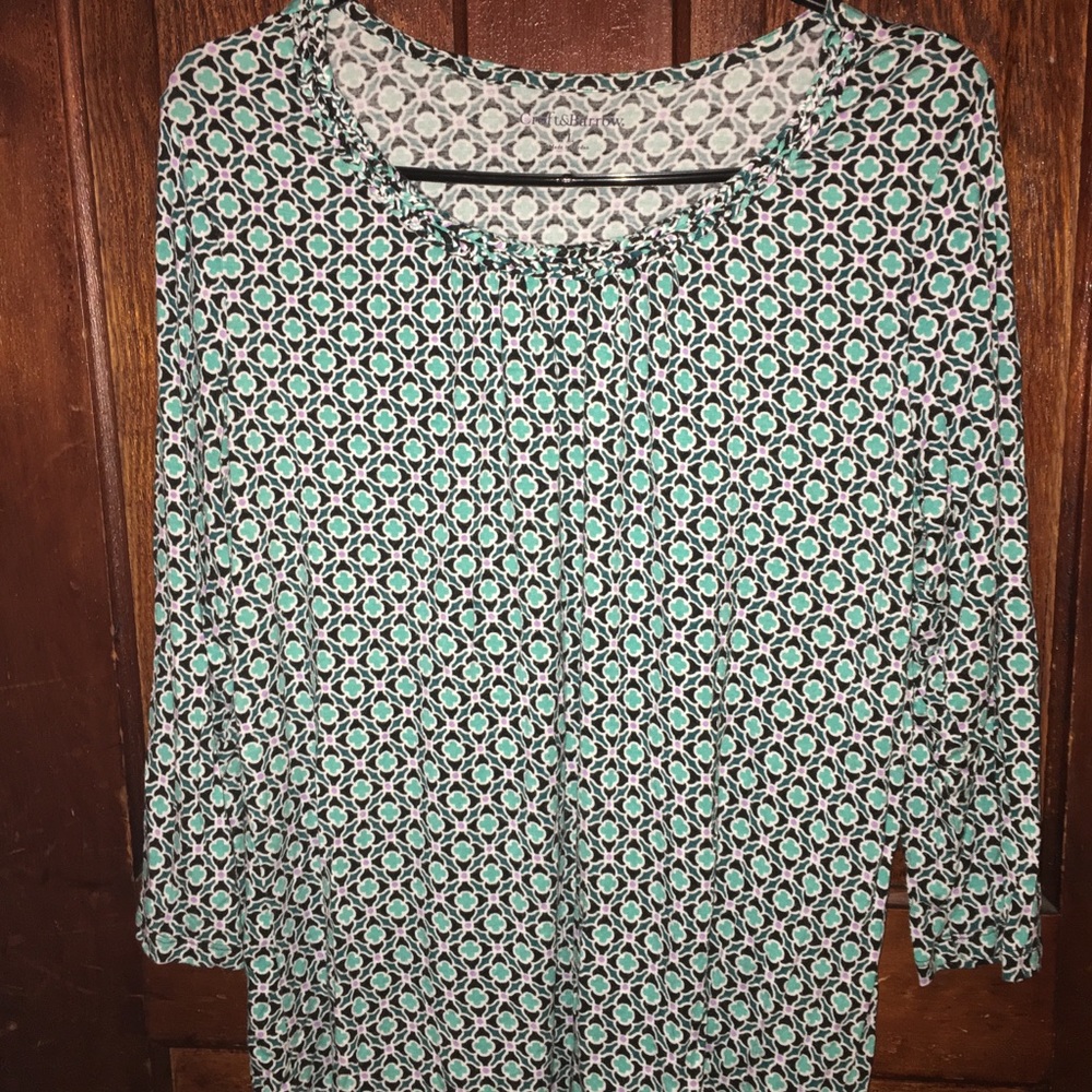 Croft and Barrow patterned top